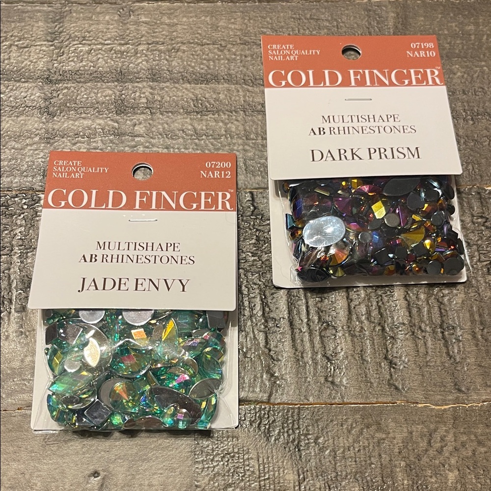 Multishape AB Rhinestones - Jade Envy and Dark Prism (2)